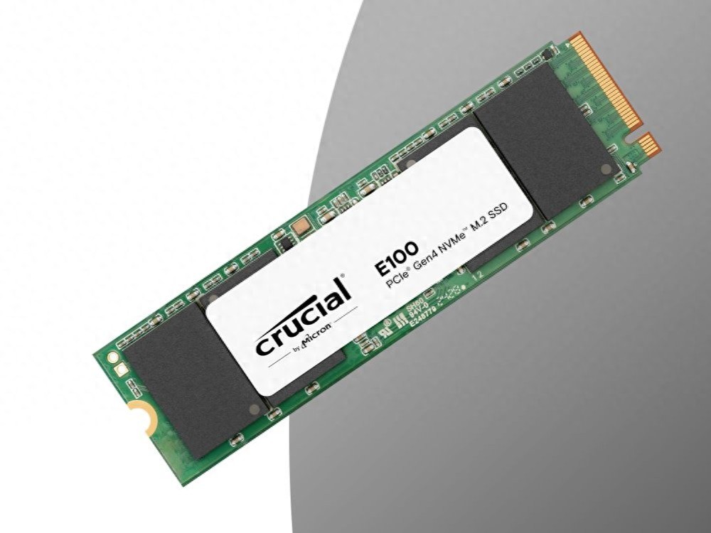 英睿达E100固态硬盘采用慧荣SM2269XT2主控，混用QLC和TLC