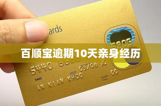 百顺宝逾期10天亲身经历
