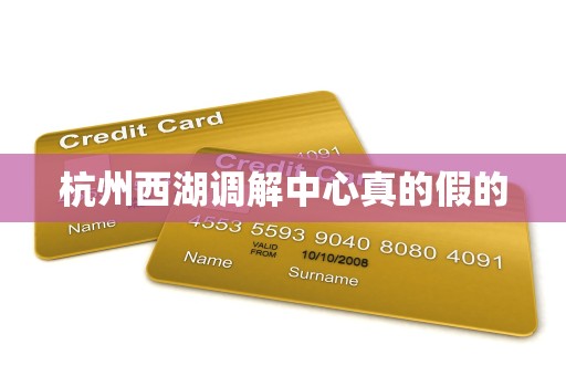 杭州西湖调解中心真的假的
