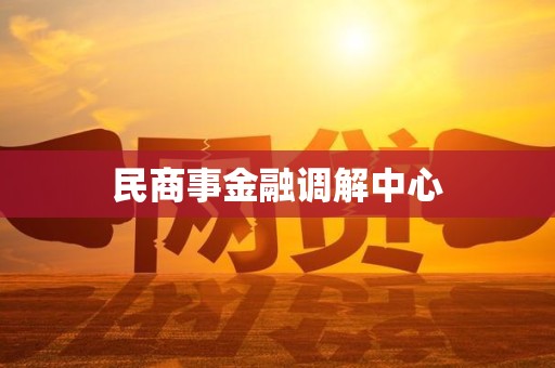民商事金融调解中心