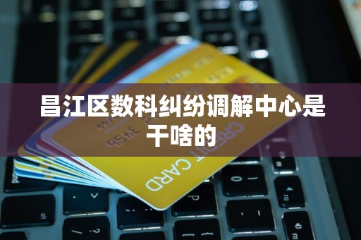 昌江区数科纠纷调解中心是干啥的
