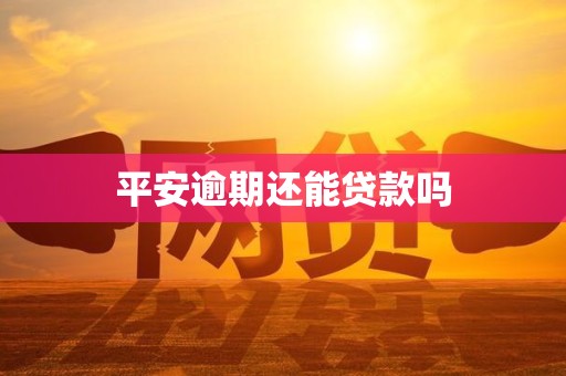 平安逾期还能贷款吗