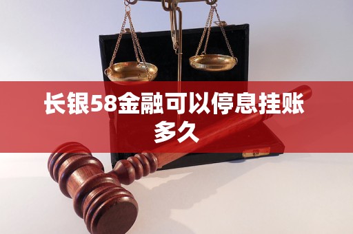 长银58金融可以停息挂账 多久