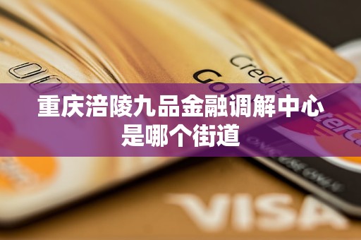 重庆涪陵九品金融调解中心是哪个街道