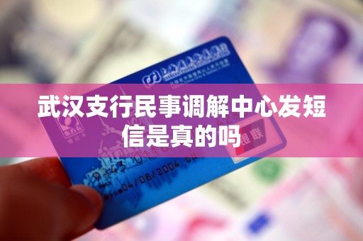 武汉支行民事调解中心发短信是真的吗
