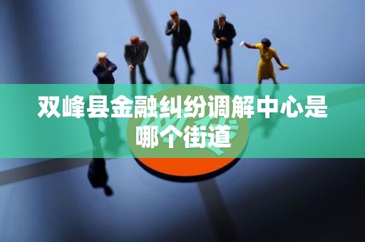 双峰县金融纠纷调解中心是哪个街道
