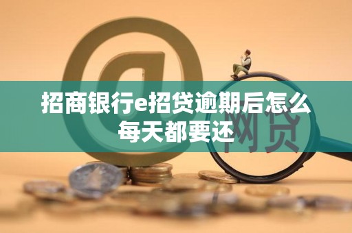 招商银行e招贷逾期后怎么每天都要还