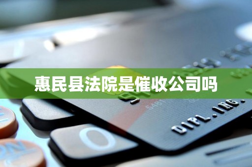 惠民县法院是催收公司吗