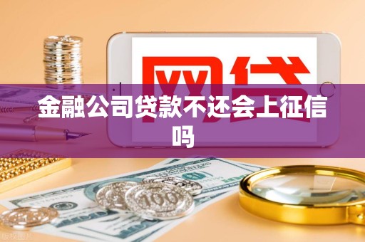 金融公司贷款不还会上征信吗