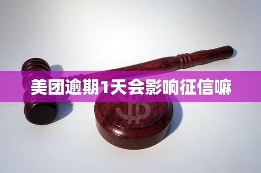 详细阅读:美团逾期1天会影响征信嘛 美团逾期1天会影响征信嘛