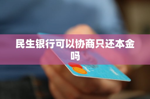 民生银行可以协商只还本金吗