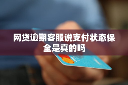 网贷逾期客服说支付状态保全是真的吗