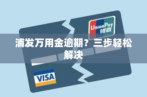 浦发万用金逾期?三步轻松解决