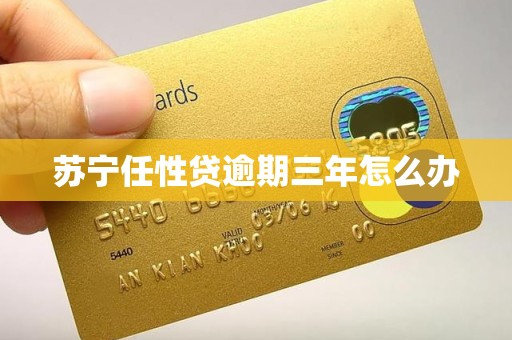 苏宁任性贷逾期三年怎么办