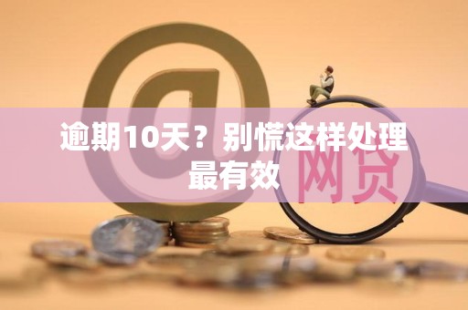 逾期10天?别慌这样处理最有效