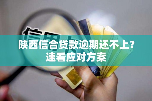 陕西信合贷款逾期还不上?速看应对方案