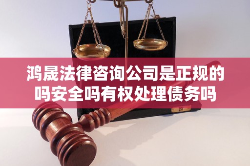 鸿晟法律咨询公司是正规的吗安全吗有权处理债务吗