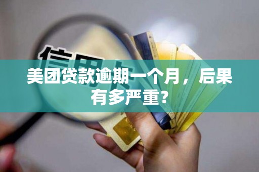 美团贷款逾期一个月,后果有多严重?