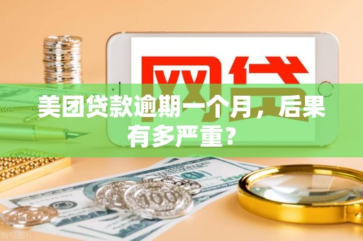 美团贷款逾期一个月,后果有多严重?