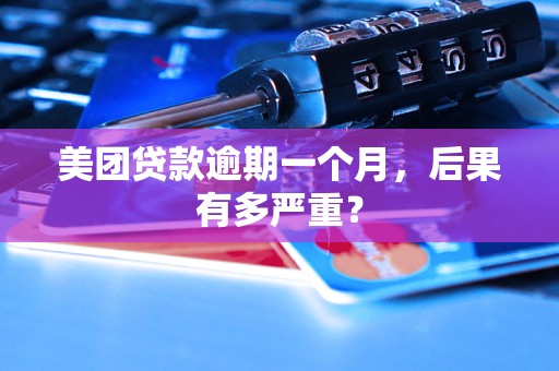 美团贷款逾期一个月,后果有多严重?