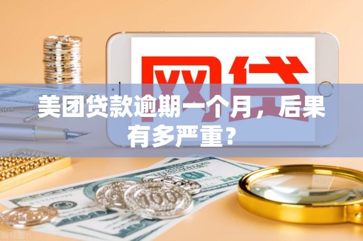 美团贷款逾期一个月,后果有多严重?