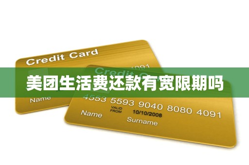 美团生活费还款有宽限期吗