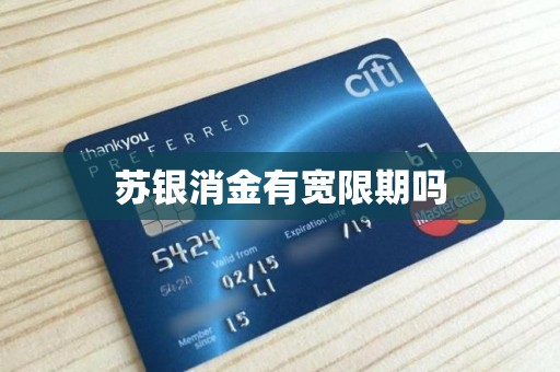 苏银消金有宽限期吗