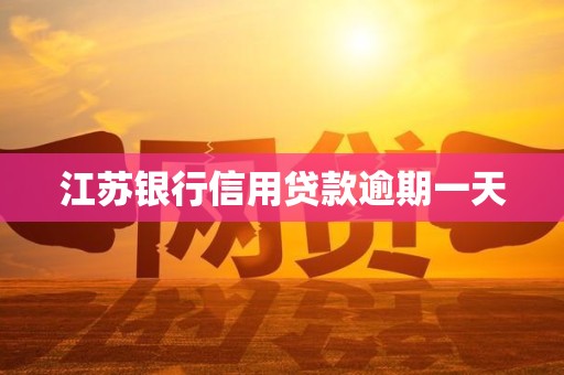 江苏银行信用贷款逾期一天