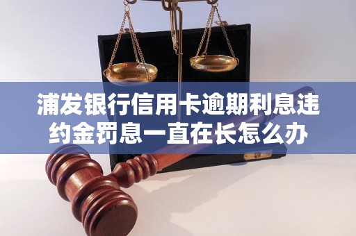 浦发银行信用卡逾期利息违约金罚息一直在长怎么办