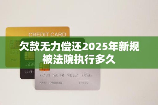欠款无力偿还2025年新规被法院执行多久