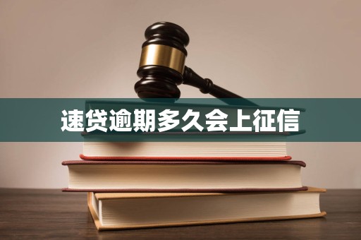 速贷逾期多久会上征信