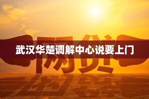 武汉华楚调解中心说要上门