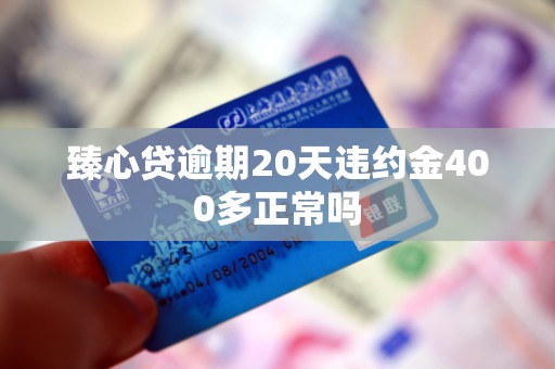 臻心贷逾期20天违约金400多正常吗