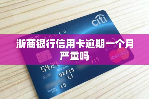 浙商银行信用卡逾期一个月严重吗