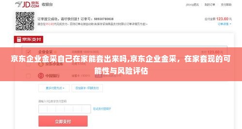 京东企业金采自己在家能套出来吗,京东企业金采，在家套现的可能性与风险评估