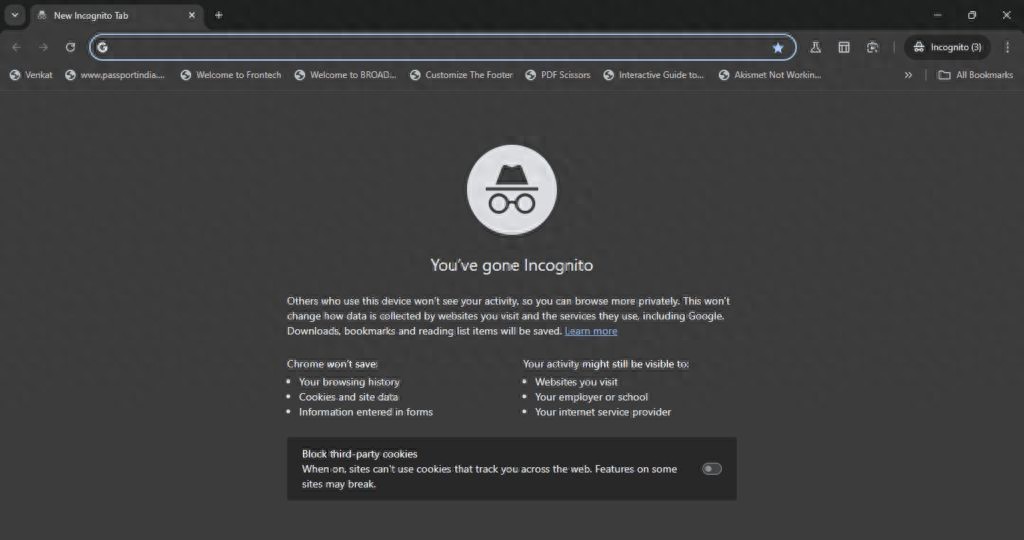 谷歌Chrome浏览器测试新特性，无痕模式默认阻止第三方Cookie