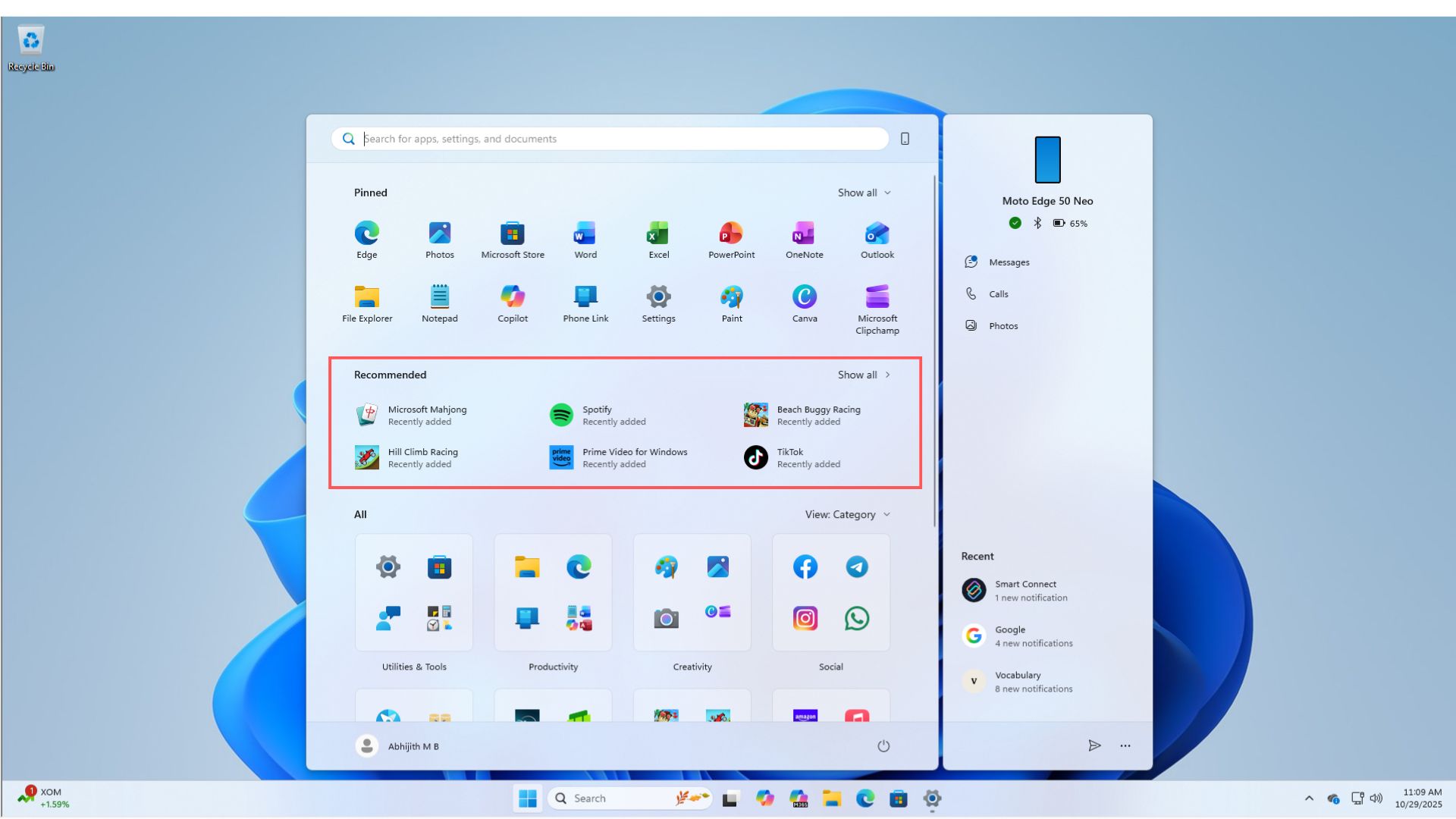 2021 年来首次重大改版:初探微软 Win11 新开始菜单