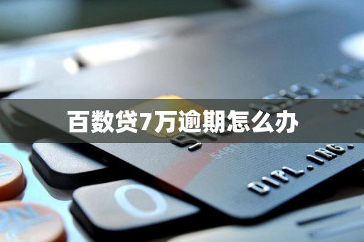 百数贷7万逾期怎么办