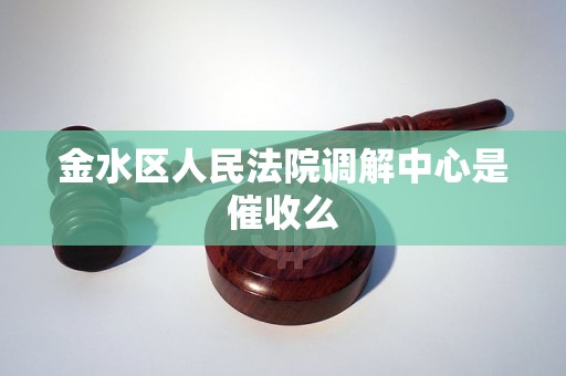 金水区人民法院调解中心是催收么