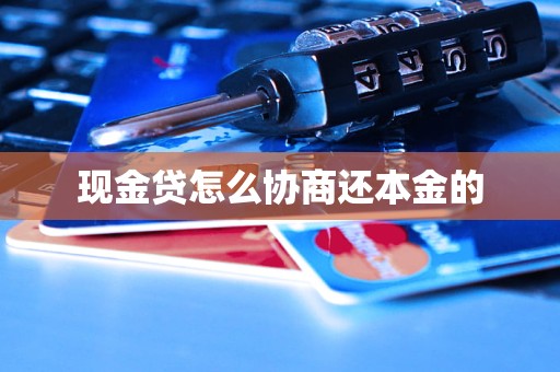 现金贷怎么协商还本金的