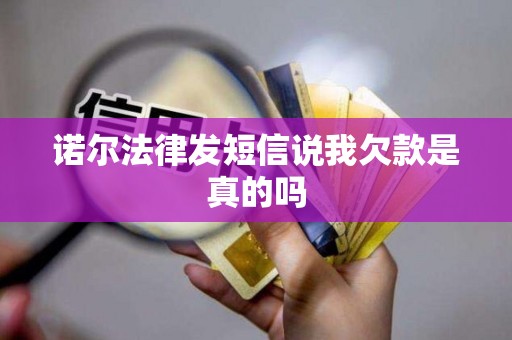 诺尔法律发短信说我欠款是真的吗