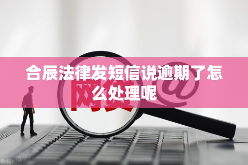 合辰法律发短信说逾期了怎么处理呢