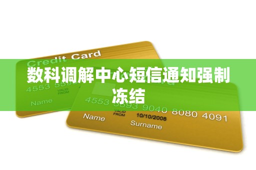 数科调解中心短信通知强制冻结