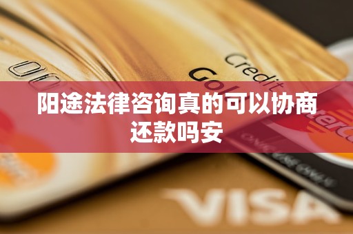 阳途法律咨询真的可以协商还款吗安