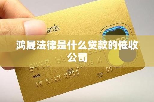 鸿晟法律是什么贷款的催收公司