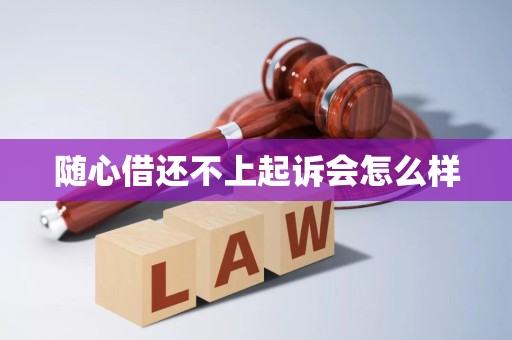 随心借还不上起诉会怎么样