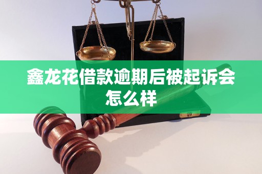 鑫龙花借款逾期后被起诉会怎么样