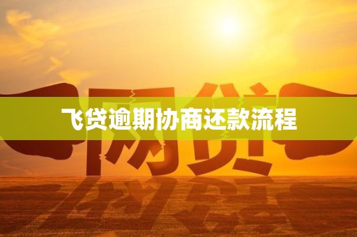 飞贷逾期协商还款流程