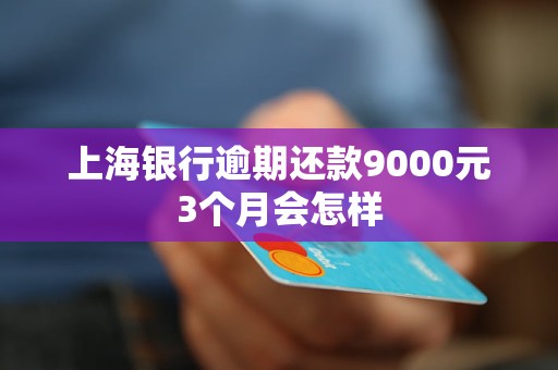 上海银行逾期还款9000元3个月会怎样