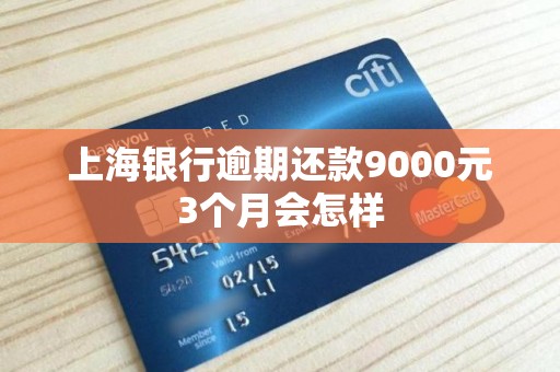上海银行逾期还款9000元3个月会怎样